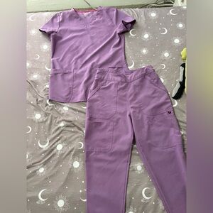 Scrubstar Lavender Jumpsuit Set